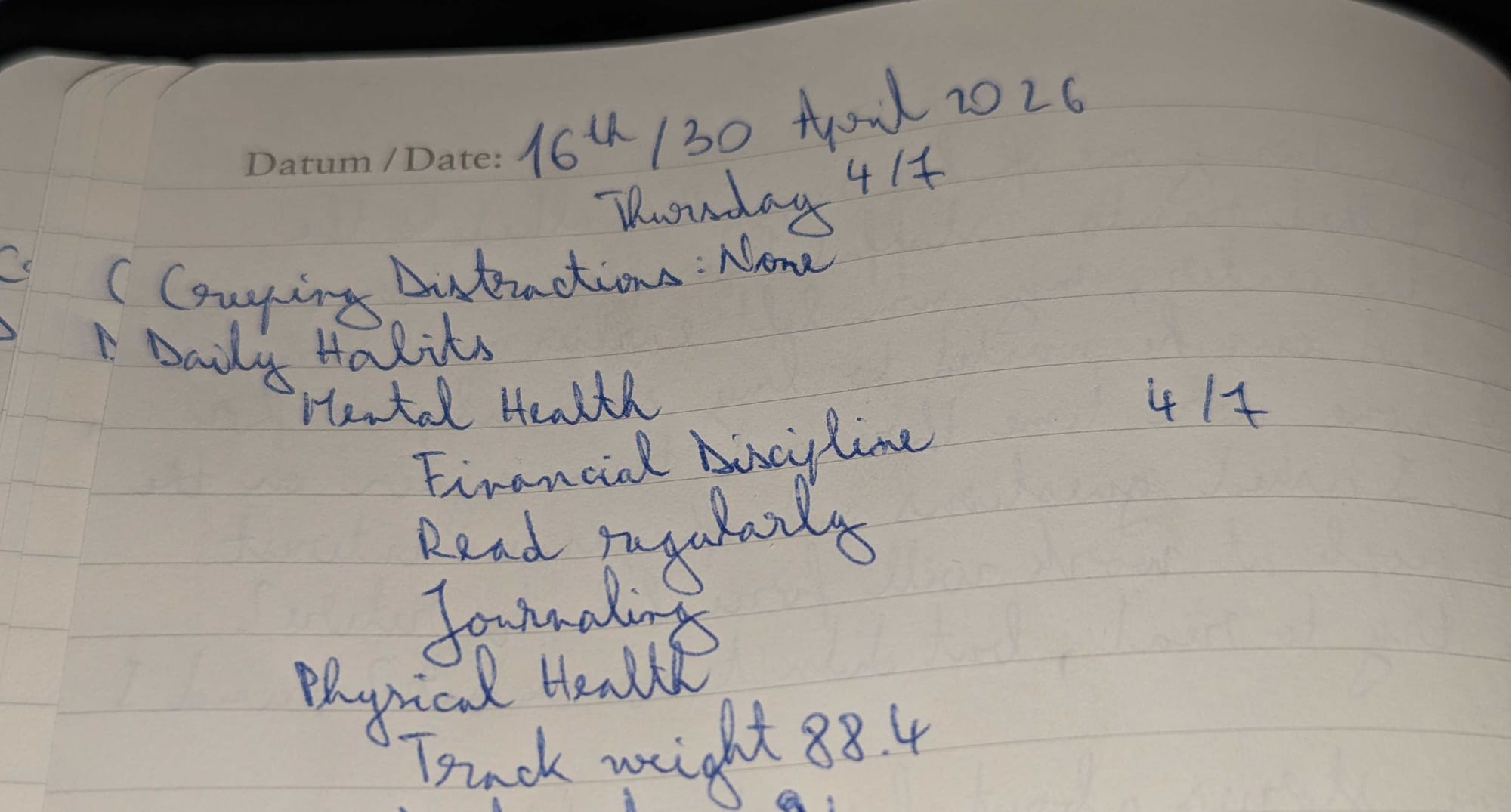 Experimenting with journaling